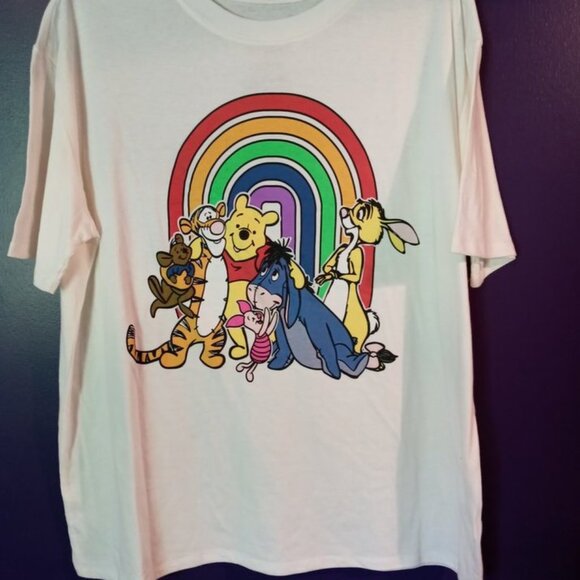 Winnie the Pooh Cream T-Shirt with Tigger, Eeyore, Piglet, Rabbit and Roo.  New. - Picture 1 of 3